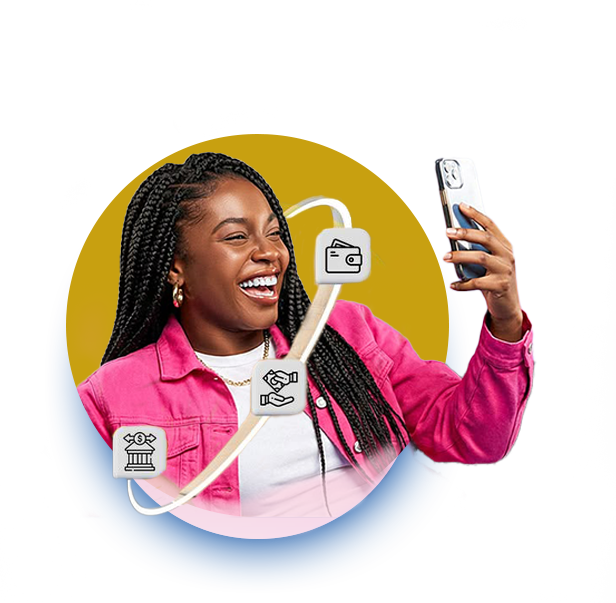 Money transfer illustration
