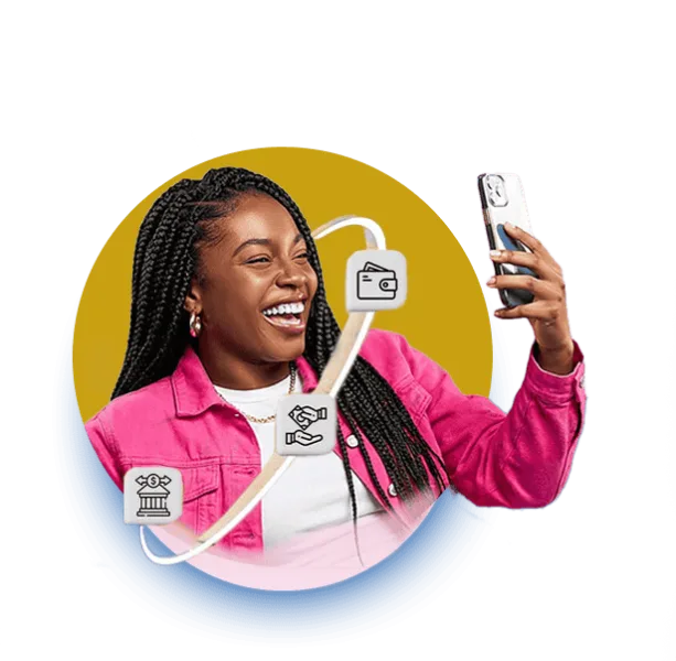 Money transfer illustration